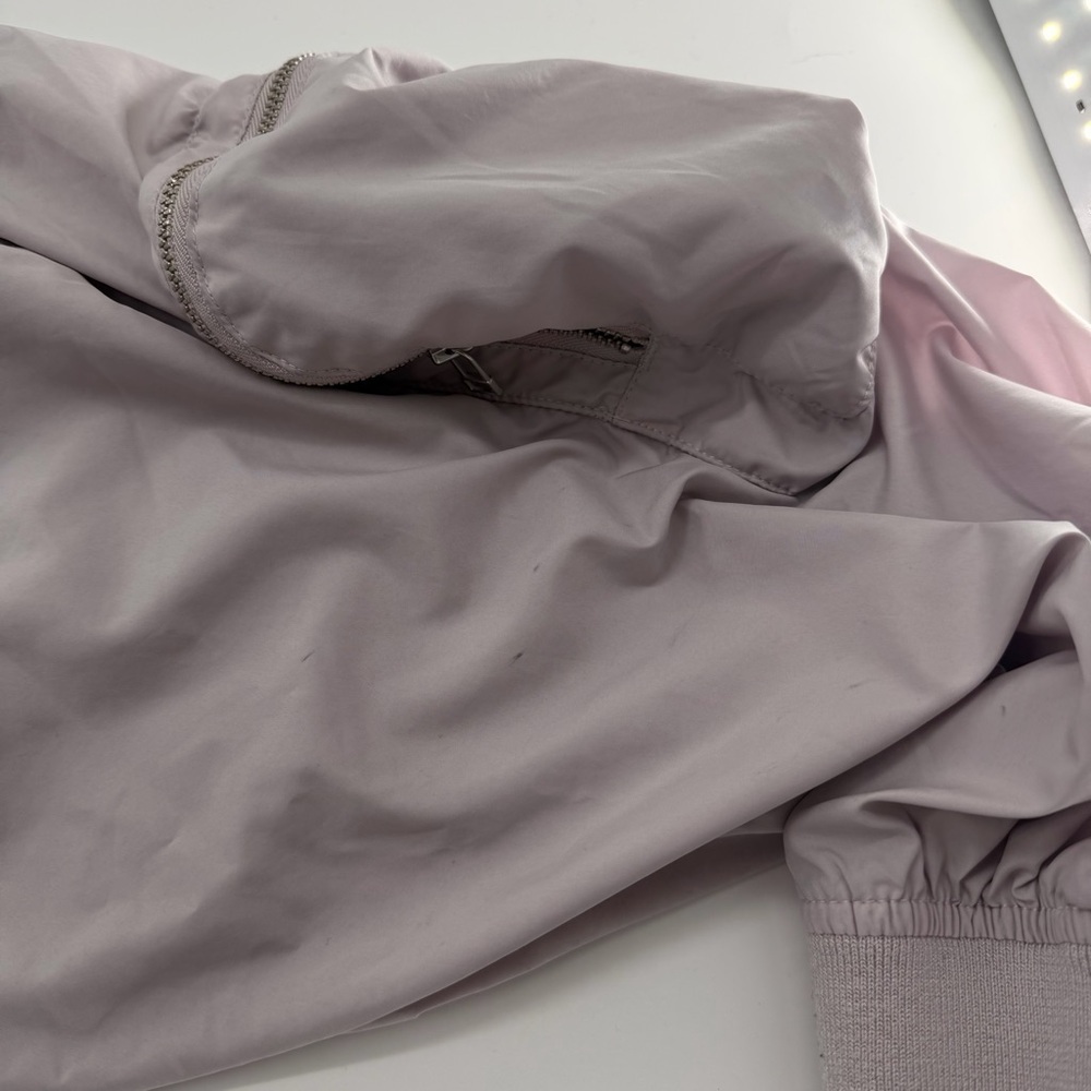 Nike Essentials Oversized Bomber Jacket Lavender … - image 8